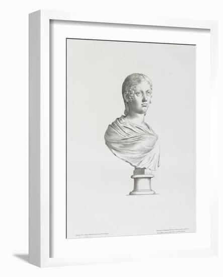 Tableau du Cabinet du Roi, statues et bustes antiques des Maisons Royales Tome II : planche 10-Claude Mellan-Framed Giclee Print