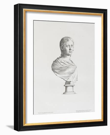 Tableau du Cabinet du Roi, statues et bustes antiques des Maisons Royales Tome II : planche 10-Claude Mellan-Framed Giclee Print