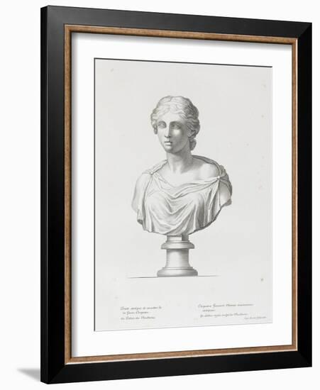 Tableau du Cabinet du Roi, statues et bustes antiques des Maisons Royales Tome II : planche 15-Etienne Baudet-Framed Giclee Print