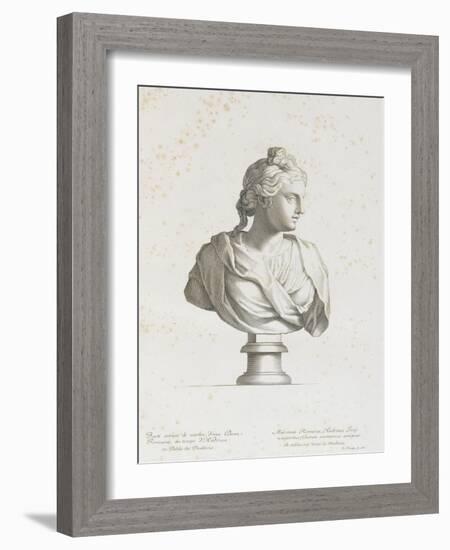 Tableau du Cabinet du Roi, statues et bustes antiques des Maisons Royales Tome II : planche 1-Etienne Baudet-Framed Giclee Print