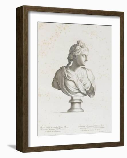 Tableau du Cabinet du Roi, statues et bustes antiques des Maisons Royales Tome II : planche 1-Etienne Baudet-Framed Giclee Print