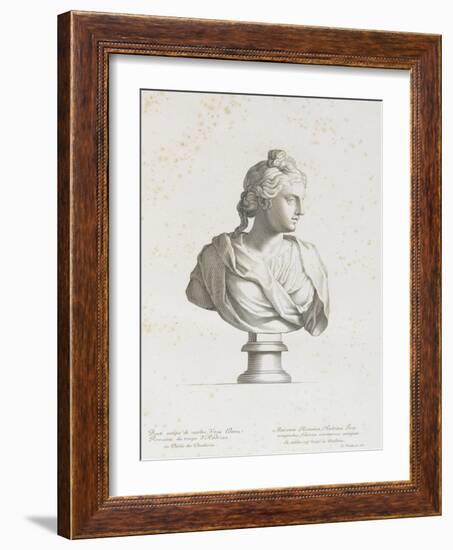 Tableau du Cabinet du Roi, statues et bustes antiques des Maisons Royales Tome II : planche 1-Etienne Baudet-Framed Giclee Print