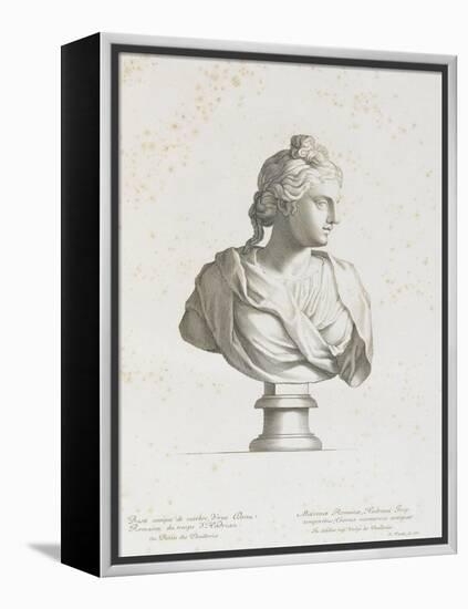 Tableau du Cabinet du Roi, statues et bustes antiques des Maisons Royales Tome II : planche 1-Etienne Baudet-Framed Premier Image Canvas