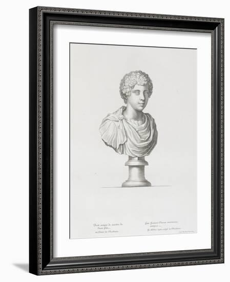 Tableau du Cabinet du Roi, statues et bustes antiques des Maisons Royales Tome II : planche 20-Etienne Baudet-Framed Giclee Print