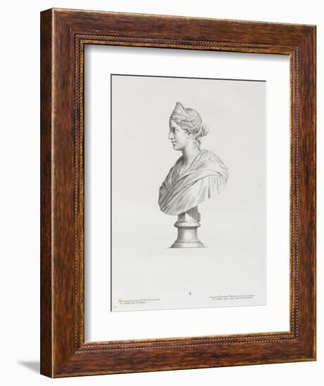 Tableau du Cabinet du Roi, statues et bustes antiques des Maisons Royales Tome II : planche 22-Claude Mellan-Framed Giclee Print