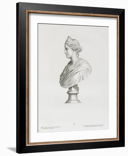 Tableau du Cabinet du Roi, statues et bustes antiques des Maisons Royales Tome II : planche 22-Claude Mellan-Framed Giclee Print