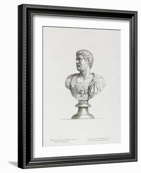 Tableau du Cabinet du Roi, statues et bustes antiques des Maisons Royales Tome II : planche 2-Etienne Baudet-Framed Giclee Print