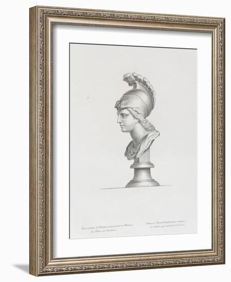 Tableau du Cabinet du Roi, statues et bustes antiques des Maisons Royales Tome II : planche 30-Etienne Baudet-Framed Giclee Print