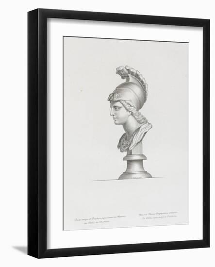 Tableau du Cabinet du Roi, statues et bustes antiques des Maisons Royales Tome II : planche 30-Etienne Baudet-Framed Giclee Print