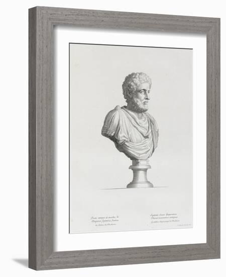 Tableau du Cabinet du Roi, statues et bustes antiques des Maisons Royales Tome II : planche 32-Etienne Baudet-Framed Giclee Print