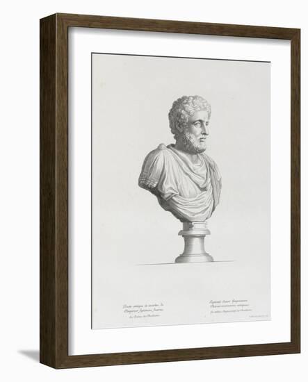 Tableau du Cabinet du Roi, statues et bustes antiques des Maisons Royales Tome II : planche 32-Etienne Baudet-Framed Giclee Print