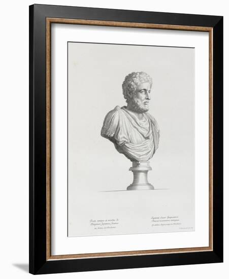 Tableau du Cabinet du Roi, statues et bustes antiques des Maisons Royales Tome II : planche 32-Etienne Baudet-Framed Giclee Print