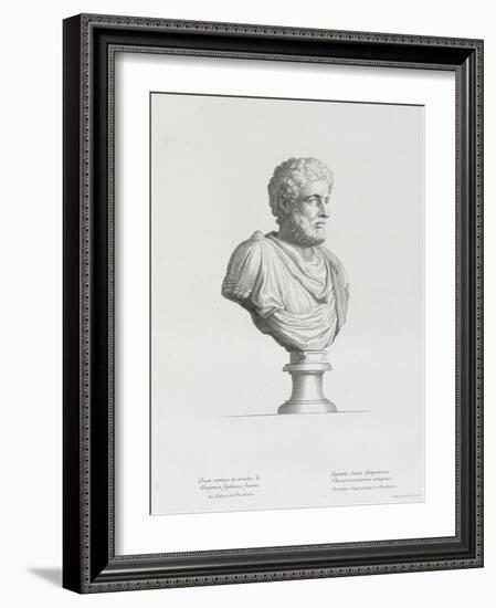 Tableau du Cabinet du Roi, statues et bustes antiques des Maisons Royales Tome II : planche 32-Etienne Baudet-Framed Giclee Print