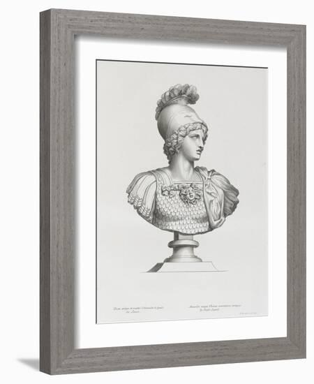 Tableau du Cabinet du Roi, statues et bustes antiques des Maisons Royales Tome II : planche 3-Etienne Baudet-Framed Giclee Print