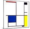 Tableau I, 1921-Piet Mondrian-Mounted Art Print