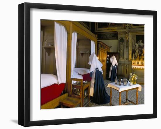 Tableau Shows Work of the Nursing Sisters, Hotel Dieu, Beaune, Burgundy, France-Adam Woolfitt-Framed Photographic Print