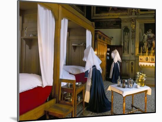 Tableau Shows Work of the Nursing Sisters, Hotel Dieu, Beaune, Burgundy, France-Adam Woolfitt-Mounted Photographic Print