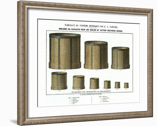 Tableaudes Mesures À Grains-null-Framed Art Print