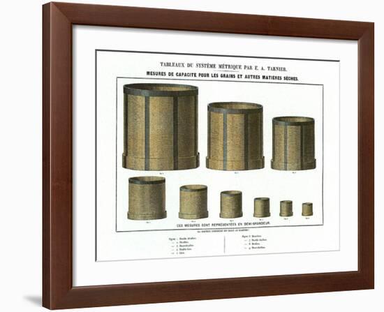 Tableaudes Mesures À Grains-null-Framed Art Print