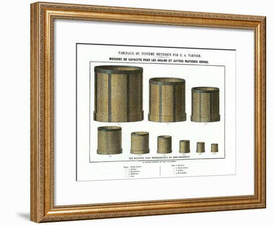 Tableaudes Mesures À Grains-null-Framed Art Print