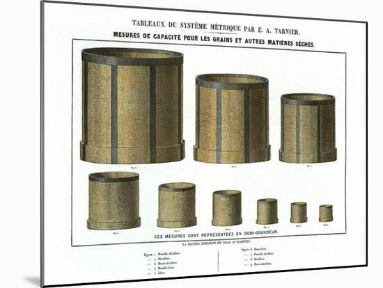 Tableaudes Mesures À Grains-null-Mounted Art Print