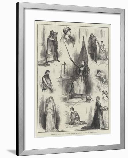 Tableaux at Prince's Hall, Piccadilly, in Aid of the Soho Club and Home for Working Girls-Henry Stephen Ludlow-Framed Giclee Print