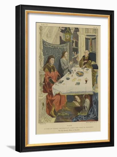 Tablecloth-Jan Gossaert-Framed Giclee Print