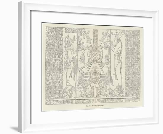 Tablet at Palenque-null-Framed Giclee Print