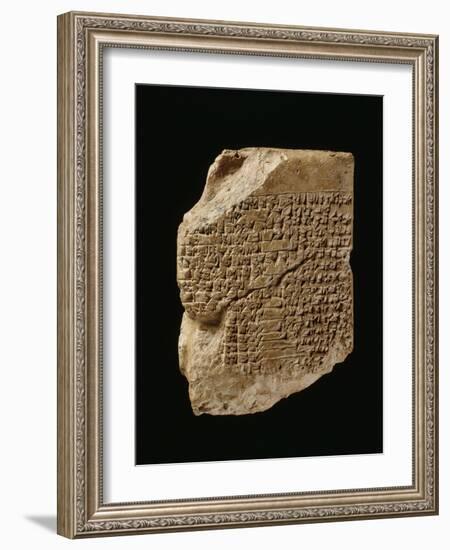 Tablet Bearing the Text of a Sumerian Creation Myth-null-Framed Giclee Print