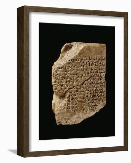Tablet Bearing the Text of a Sumerian Creation Myth-null-Framed Giclee Print