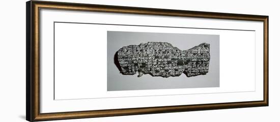 Tablet with bilingual inscription erected by King Hammurabi. Artist: Unknown-Unknown-Framed Giclee Print