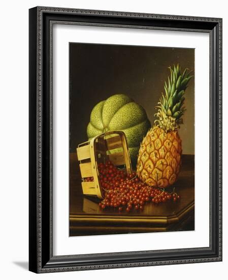 Tabletop Still Life with Fruit-Levi Wells Prentice-Framed Giclee Print