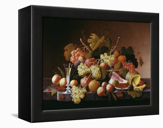 Tabletop Still Life-Severin Roesen-Framed Premier Image Canvas