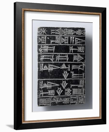Tablette de fondation du temple de Nanshe par le roi Shulgi-null-Framed Giclee Print