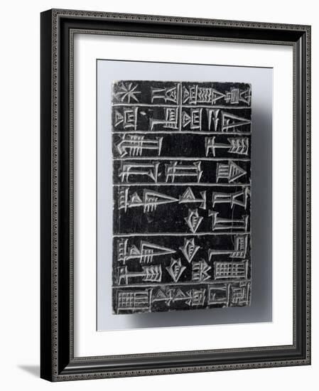 Tablette de fondation du temple de Nanshe par le roi Shulgi-null-Framed Giclee Print