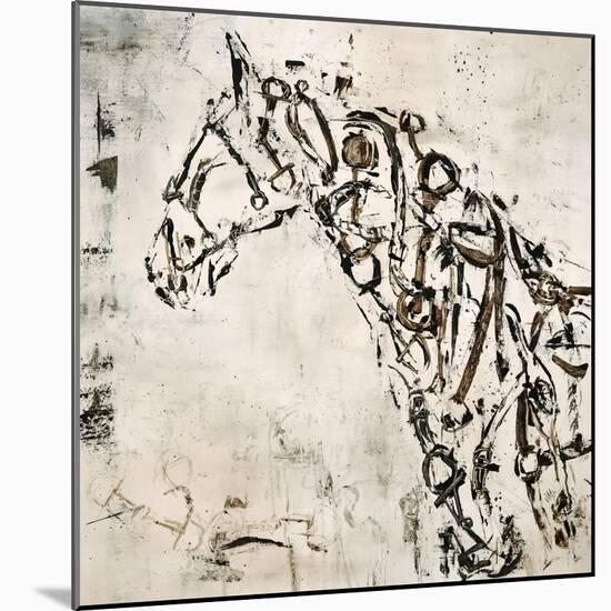 Tack Horse-Jodi Maas-Mounted Giclee Print