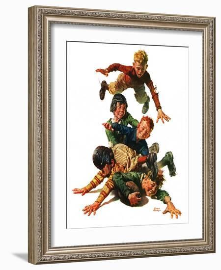 "Tackle,"November 13, 1926-Frederic Stanley-Framed Giclee Print