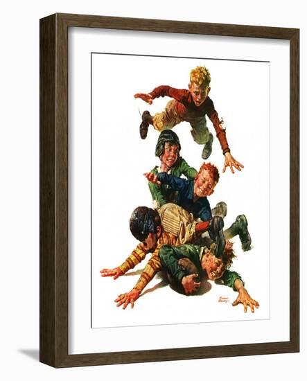 "Tackle,"November 13, 1926-Frederic Stanley-Framed Giclee Print