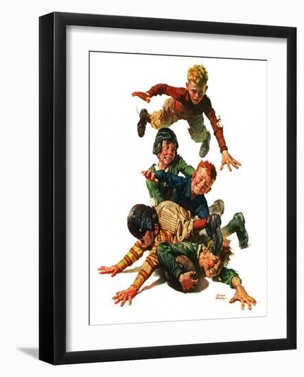 "Tackle,"November 13, 1926-Frederic Stanley-Framed Giclee Print