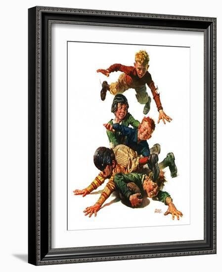 "Tackle,"November 13, 1926-Frederic Stanley-Framed Giclee Print