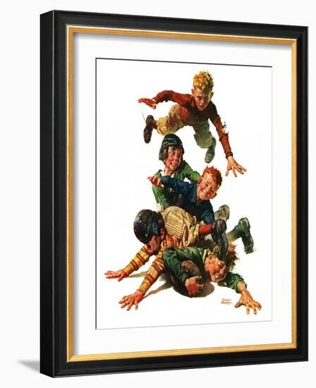 "Tackle,"November 13, 1926-Frederic Stanley-Framed Giclee Print