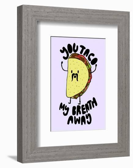 Taco My Breath Away - Tom Cronin Doodles Cartoon Print-Tom Cronin-Framed Giclee Print