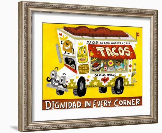 Taco Truck-Jorge R. Gutierrez-Framed Art Print