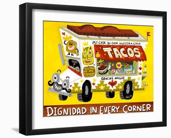 Taco Truck-Jorge R. Gutierrez-Framed Art Print