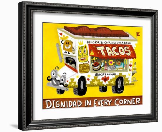 Taco Truck-Jorge R. Gutierrez-Framed Art Print