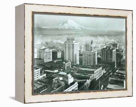 Tacoma Downtown Business District, 1930-Chapin Bowen-Framed Premier Image Canvas