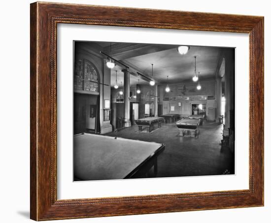 Tacoma Elks Club Billiard Room, 1925-Marvin Boland-Framed Giclee Print