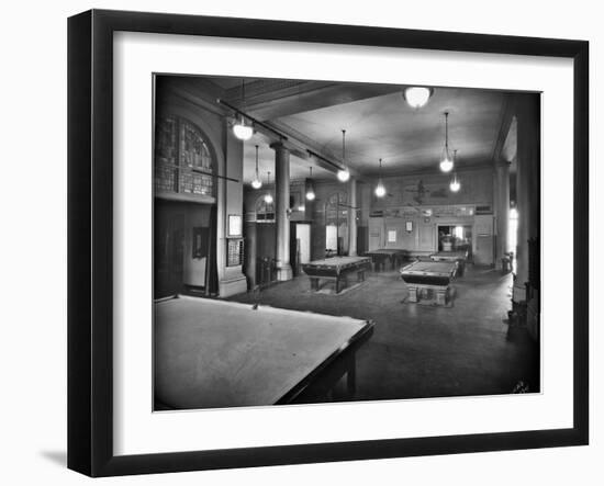 Tacoma Elks Club Billiard Room, 1925-Marvin Boland-Framed Giclee Print