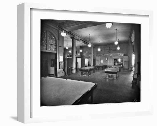 Tacoma Elks Club Billiard Room, 1925-Marvin Boland-Framed Giclee Print