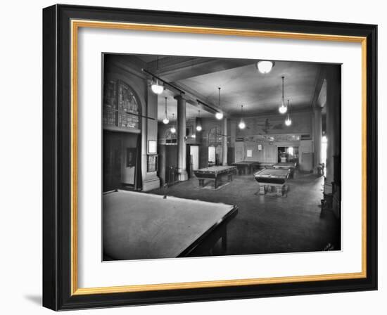 Tacoma Elks Club Billiard Room, 1925-Marvin Boland-Framed Giclee Print